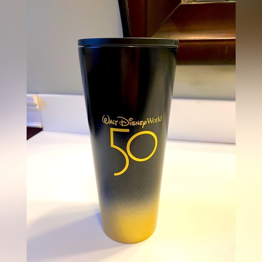 NEW Starbucks Walt Disney World 50th Anniversary Stainless Steel Tumbler